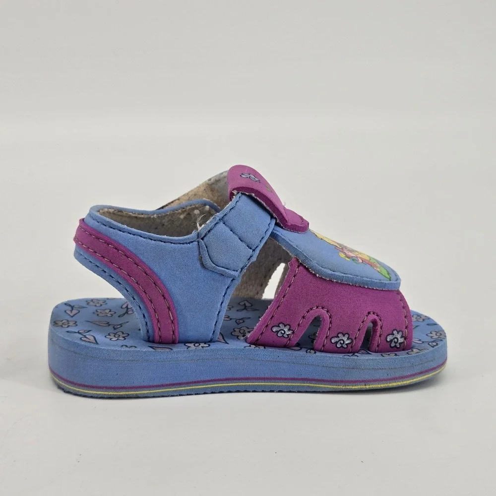 Disney Winnie the Pooh Sandals Toddler Vintage Size S 3 4 Purple Blue 90's Kid